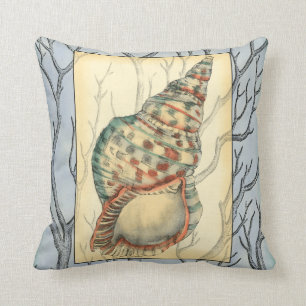 Cojín Decorativo Ramas de árboles y conchas