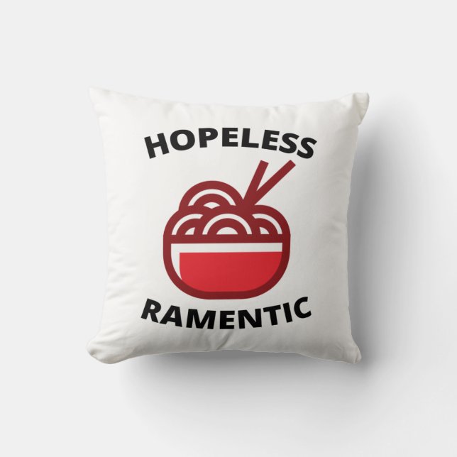 Cojín Decorativo Ramenótico sin esperanza (Anverso)