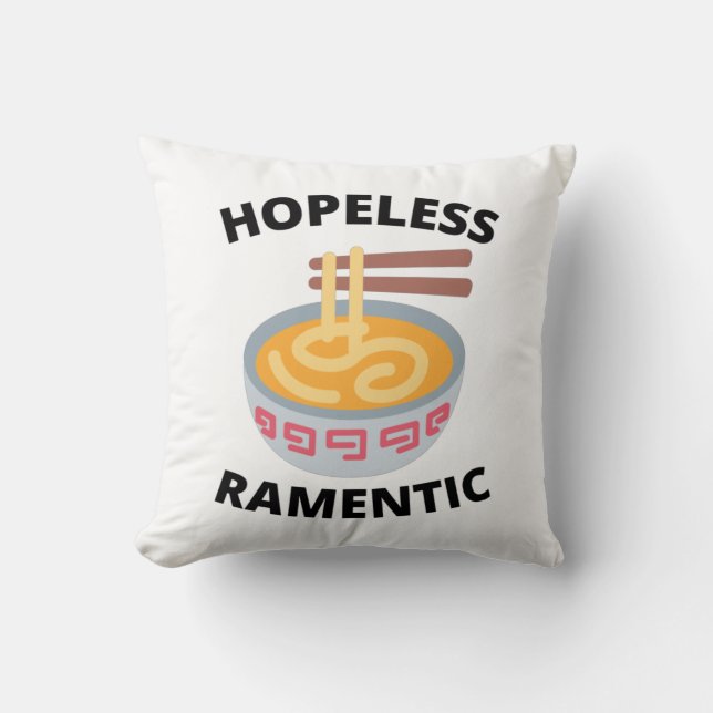 Cojín Decorativo Ramenótico sin esperanza (Anverso)