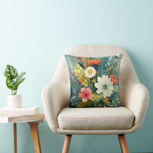 Cojín Decorativo Ramillete primaveral colorido