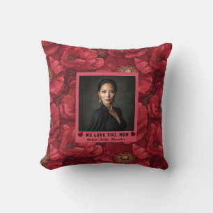 Cojín Decorativo Ramo de Anémonas Orgullosa Madre Mamá Decoración C
