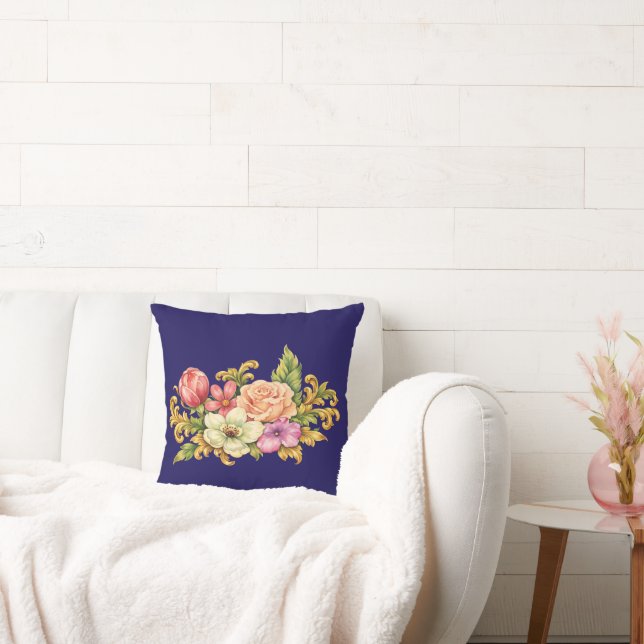 Cojín Decorativo Ramo de flores Acanto (Sofá)