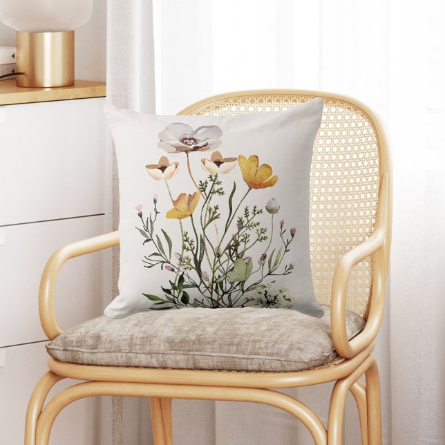 Cojín Decorativo Ramo de flores silvestres secas (In situ Boho interior)