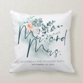 Cojín Decorativo Ramo de follaje floral de eucalipto elegante