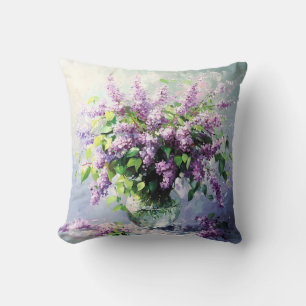 Cojín Decorativo Ramo de Lila en Flor de Lavanda