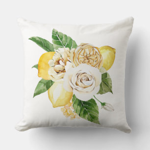 Cojín Decorativo Ramo de los lémones y los rosas