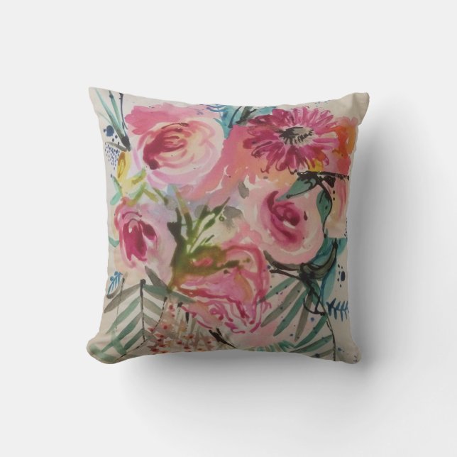 Cojín Decorativo ramo floral (Anverso)