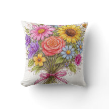 Ramo Floral - Arte de Estilo Garabateado