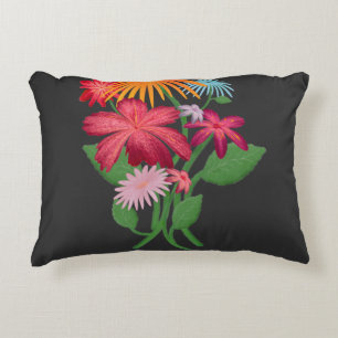 Cojín Decorativo Ramo Floral Personalizado Estética Boho Flor