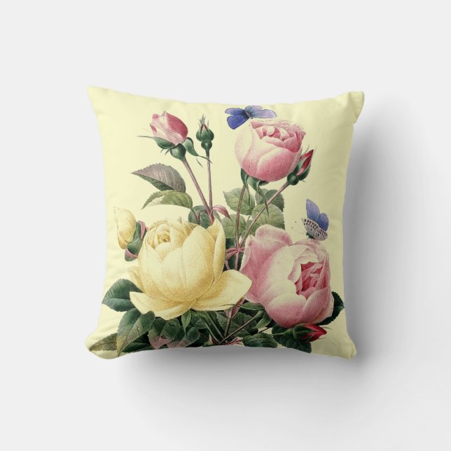 Cojín Decorativo Ramo Redoute de los rosas (Anverso)
