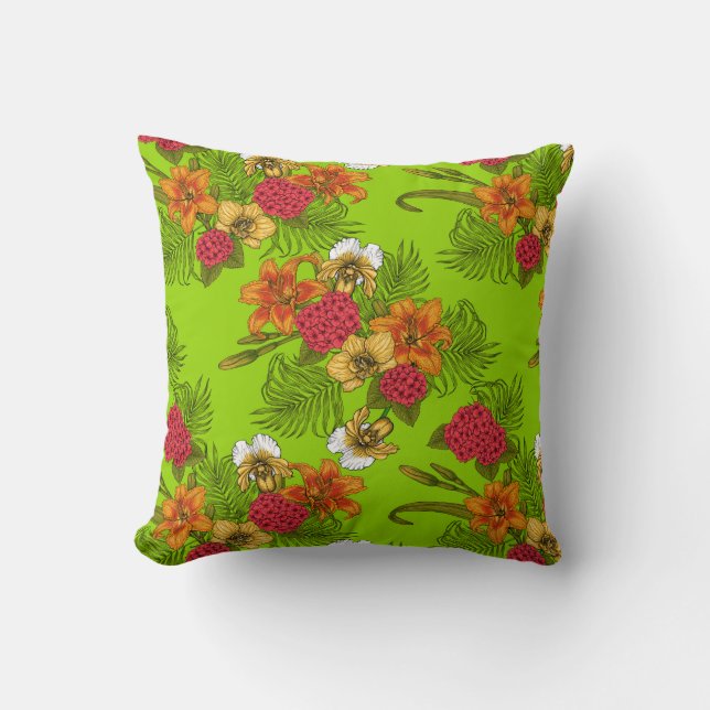 Cojín Decorativo Ramo tropical (Anverso)