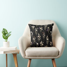 Cojín Decorativo Ramos de flores silvestres de verano Diseño abstra