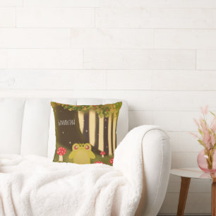 Cojín Decorativo Rana De Naturaleza Mágica