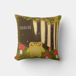 Cojín Decorativo Rana De Naturaleza Mágica