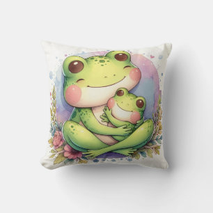 Cojín Decorativo Rana Mamá y Bebé