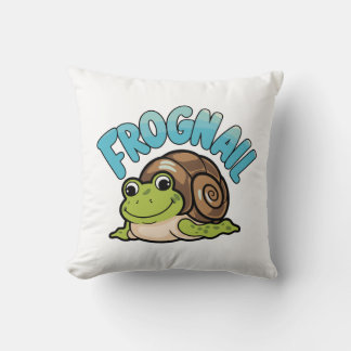 Cojín Decorativo Rana personalizado con caparazón de caracol - Frog