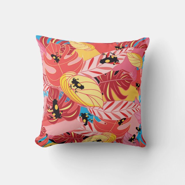 Cojín Decorativo Ranas de la selva (Anverso)