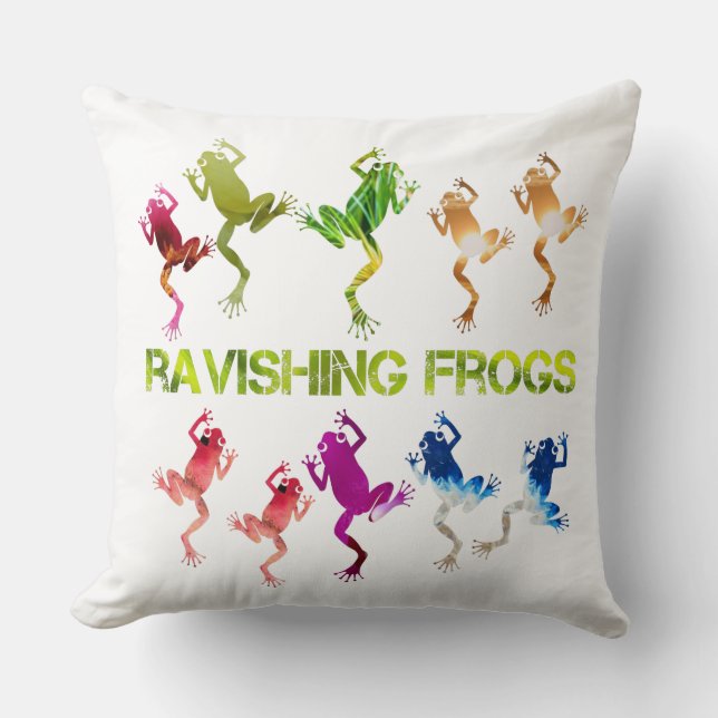 Cojín Decorativo ranas raviosas (Anverso)