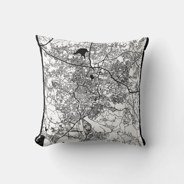 Cojín Decorativo Ranchi Jharkhand City Map (Anverso)