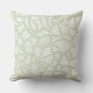 Cojín Decorativo Random Leaf Mosaic Pale Green