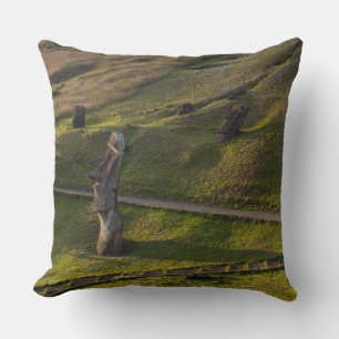 Cojín Decorativo Rano Raraku, Rapa Nui, Isla de Pascua, Chile