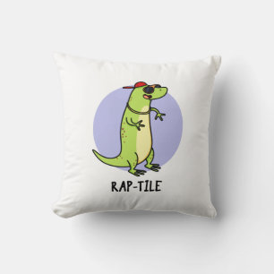 Cojín Decorativo Rap-tile Funny Reptile Lizard Pun