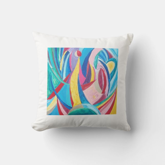 Cojín Decorativo Raphael С anossa Pillow Vibrant Cubism (Anverso)