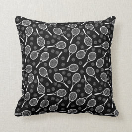 Cojín Decorativo Raqueta de tenis gris balls Patrón deportivo Depor