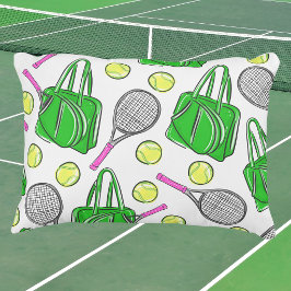 Cojín Decorativo Raquetas de tenis Preppy / Deportes 
