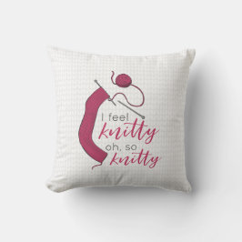 Cojín Decorativo Raspberry Jam Me Siente Knitty, Oh Tanta Knitty
