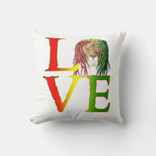 Cojín Decorativo Rasta Lion Jamaican Reggae Love