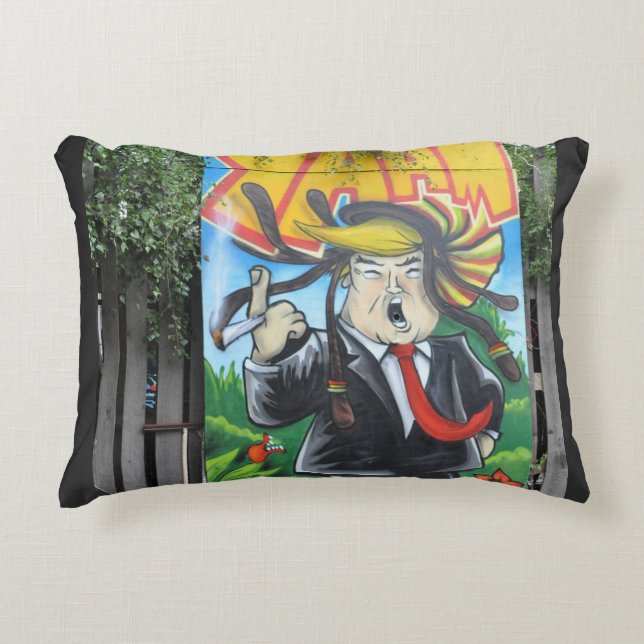 Cojín Decorativo Rasta Trump (Anverso)