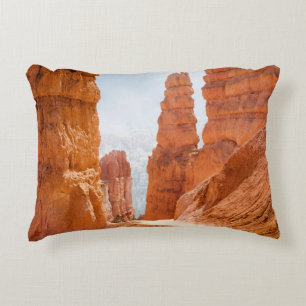 Cojín Decorativo Rastro del parque nacional del barranco de Bryce
