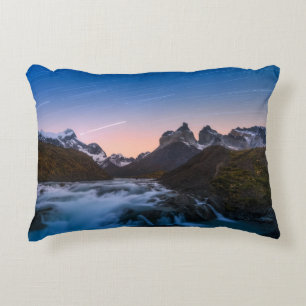 Cojín Decorativo Rastros de la estrella sobre Torres Del Paine