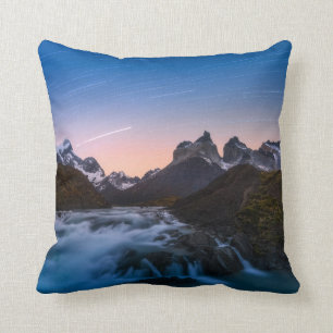 Cojín Decorativo Rastros de la estrella sobre Torres Del Paine