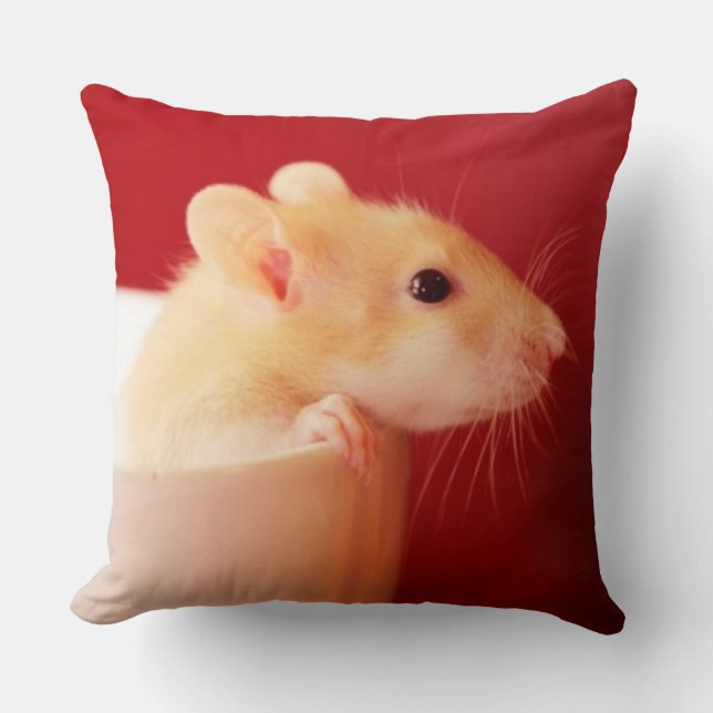 Cojín Decorativo Rata del bebé (Anverso)