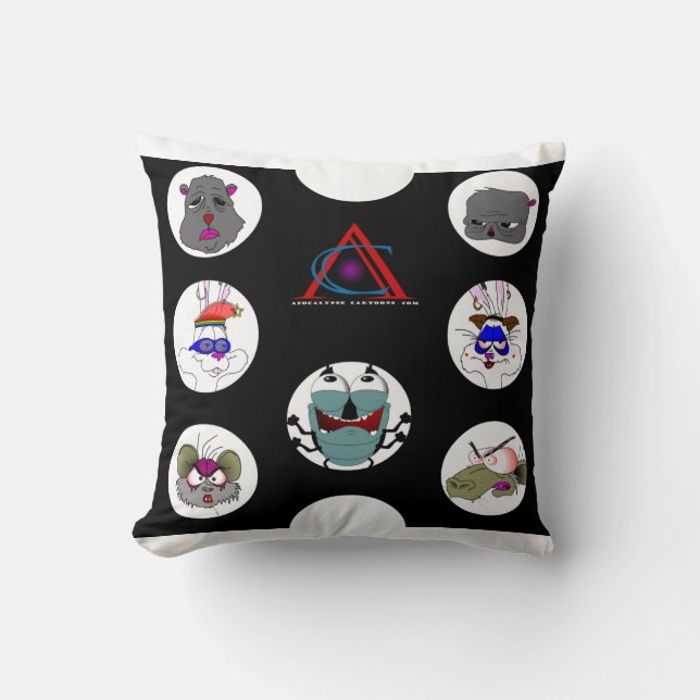 Cojín Decorativo Ratas y amigos Pillow (Anverso)