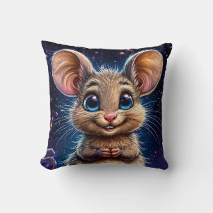 Cojín Decorativo Ratón de dibujos animados lindo