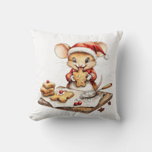 Cojín Decorativo Ratón de jefe de Navidades de corte