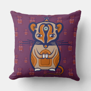 Cojín Decorativo Ratón Marrón Pequeño
