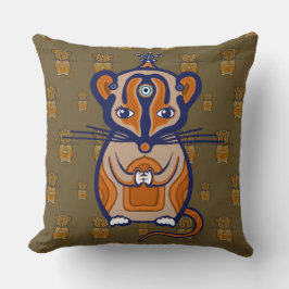 Cojín Decorativo Ratón Marrón Pequeño