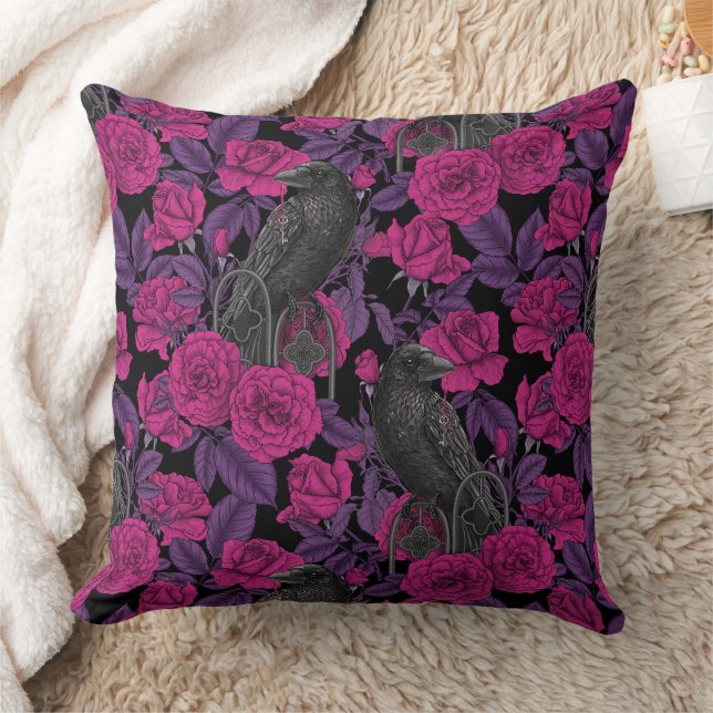 Cojín Decorativo Ravas y rosas rosas rosas (Manta)