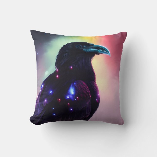 Cojín Decorativo Raven arcoiris (Anverso)