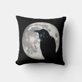Cojín Decorativo Raven en la luna