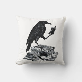 Cojín Decorativo Raven mágico con libros académicos