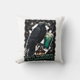 Cojín Decorativo Raven's Shenanigans Emerald Pint Tee