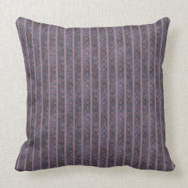 Cojín Decorativo Raya anaranjada azul púrpura de la lavanda