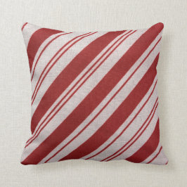 Cojín Decorativo Raya del bastón de caramelo