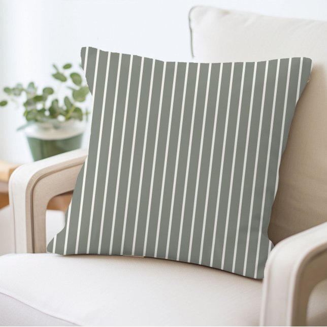 Cojín Decorativo Raya Verde Oliva (Subido por el creador)