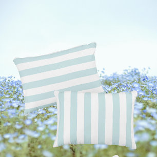 Cojín Decorativo Rayada Azul y Blanca Dulce Soñadora